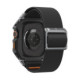 Juoda apyrankė / dėklas + stikliukas Apple Watch Ultra 1 / 2 / 3 (49 mm) laikrodžiui "Spigen Lite Fit Pro & Tempered Glass"