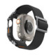 Juoda apyrankė / dėklas + stikliukas Apple Watch Ultra 1 / 2 / 3 (49 mm) laikrodžiui "Spigen Lite Fit Pro & Tempered Glass"
