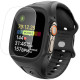 Juoda apyrankė / dėklas + stikliukas Apple Watch Ultra 1 / 2 / 3 (49 mm) laikrodžiui "Spigen Liquid Air Pro & Tempered Glass"