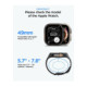 Juoda apyrankė / dėklas + stikliukas Apple Watch Ultra 1 / 2 / 3 (49 mm) laikrodžiui "Spigen Liquid Air Pro & Tempered Glass"
