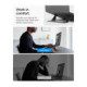 Pilkas nešiojamo kompiuterio stovas "Spigen LD201-S6 Slimfold Laptop Stand"