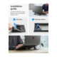 Pilkas nešiojamo kompiuterio stovas "Spigen LD201-S6 Slimfold Laptop Stand"