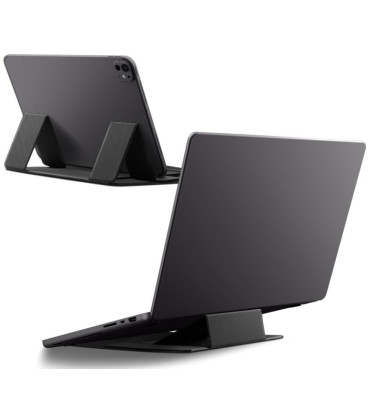 Pilkas nešiojamo kompiuterio stovas "Spigen LD201-S8 Slimfold Laptop & Tablet Stand"