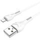Baltas USB-A - Lightning 2.4A 100cm laidas "Hoco X37 Cool Power"