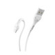 Baltas USB-A - MicroUSB 2.4A 100cm laidas "Hoco X37 Cool Power"