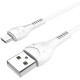 Baltas USB-A - MicroUSB 2.4A 100cm laidas "Hoco X37 Cool Power"