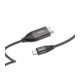 Pilkas USB-C - HDMI 200cm laidas "Hoco UA16"