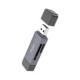 Pilkas atminties kortelių skaitytuvas USB-C + USB-A 2-in-1 USB3.0 "Hoco HB45"