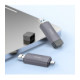 Pilkas atminties kortelių skaitytuvas USB-C + USB-A 2-in-1 USB3.0 "Hoco HB45"