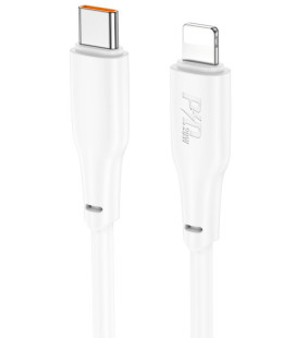 Baltas USB-C - Lightning PD20W 100cm laidas "Hoco X93"