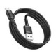 Juodas USB-A - MicroUSB 2.4A 100cm laidas "Hoco X83"