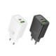 Baltas 30W GaN 1xUSB-C + 1xUSB-A pakrovėjas "Hoco N63"