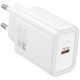 Baltas 20W GaN 1xUSB-C pakrovėjas "Hoco N60"