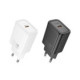 Juodas 20W GaN 1xUSB-C pakrovėjas "Hoco N60"