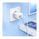 Baltas 1xUSB-C + 1xUSB-A 30W GaN pakrovėjas + USB-C - Lightning 100cm laidas "Hoco N71"