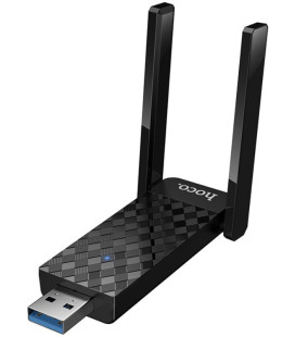 Juodas USB Wi-Fi adapteris "Hoco HI34 Wi-Fi6"