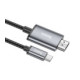 Pilkas USB-C - HDMI 100cm laidas "Hoco UA27"