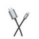 Pilkas USB-C - HDMI 100cm laidas "Hoco UA27"