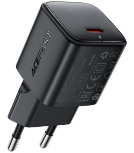 Juodas 1xUSB-C (PD/QC/FCP/AFC) 20W pakrovėjas "Acefast A117"