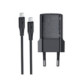 Juodas 1xUSB-C (PD/QC/FCP/AFC) 30W pakrovėjas + 120cm USB-C - USB-C laidas "Acefast A118"