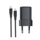 Juodas 1xUSB-C (PD/QC/FCP/AFC) 30W pakrovėjas + 120cm USB-C - USB-C laidas "Acefast A118"