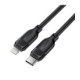 Juodas USB-C - Lightning 30W 120cm laidas "Acefast C16-01"