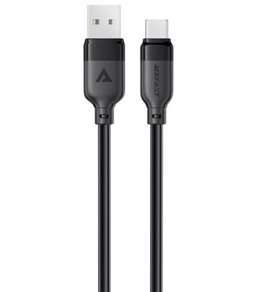 Juodas USB-A - USB-C 3A 120cm laidas "Acefast C16-04"