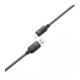 Juodas USB-A - USB-C 3A 120cm laidas "Acefast C16-04"