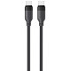 Juodas USB-C - USB-C 60W 120cm laidas "Acefast C16-03"