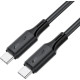 Juodas USB-C - USB-C 60W 120cm laidas "Acefast C17-03"