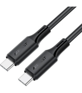Juodas USB-C - USB-C 60W 120cm laidas "Acefast C17-03"