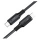 Juodas USB-C - USB-C 60W 120cm laidas "Acefast C17-03"