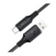 Juodas USB-A - USB-C 60W 120cm laidas "Acefast C17-04"