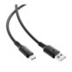 Juodas USB-A - USB-C 60W 120cm laidas "Acefast C17-04"