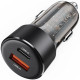 Juodas 1xUSB-A + 1xUSB-C 60W automobilinis pakrovėjas "Acefast B12"