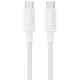 Baltas USB-C - USB-C 60W 120cm laidas "Acefast C18-03"