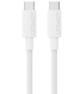 Baltas USB-C - USB-C 60W 120cm laidas "Acefast C18-03"