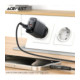 Juodas 1xUSB-A + 1xUSB-C (PD/QC/FCP/AFC) 30W GaN pakrovėjas "Acefast A98"