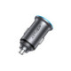 Pilkas 1xUSB-A + 1xUSB-C 65W automobilinis pakrovėjas "Acefast B15"