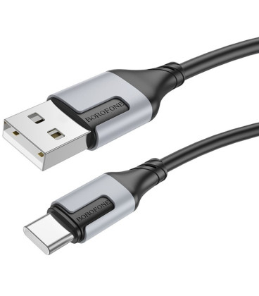 Juodas USB-A - USB-C 3A 100cm laidas "Borofone BX101"
