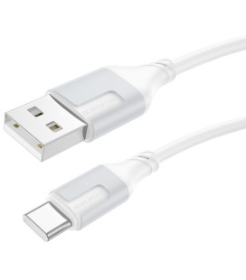 Baltas USB-A - USB-C 3A 100cm laidas "Borofone BX101"