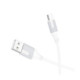 Baltas USB-A - USB-C 3A 100cm laidas "Borofone BX101"