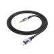Juodas audio laidas USB-C - 3,5mm "Borofone BL19"