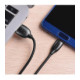 Juodas USB-A - USB-C 100cm laidas "Borofone BX19"