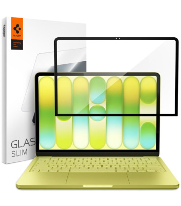 Apsauginis grūdintas stiklas Macbook Neo 13 2026 kompiuteriui "Spigen Glas.TR Slim FC"
