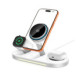 Baltas belaidis 25W pakrovėjas - stovas "Tech-Protect A51 Arcticboost 3in1 Magnetic Magsafe QI2.2"