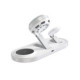 Baltas belaidis 25W pakrovėjas - stovas "Tech-Protect A51 Arcticboost 3in1 Magnetic Magsafe QI2.2"