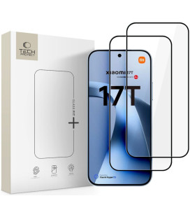 Apsauginis grūdintas stiklas Xiaomi 17T telefonui "Tech-Protect Glass Fit+ 2-Pack"