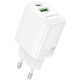 Baltas 30W 1xUSB-A + 1xUSB-C pakrovėjas "Borofone BN29"