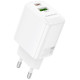 Baltas 20W 1xUSB-A + 1xUSB-C pakrovėjas "Borofone BN27"